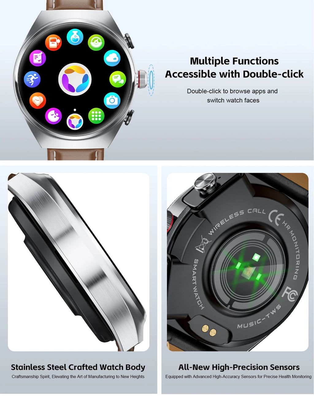 2 In 1 TWS Earphones Smart Watch Waterproof Wireless Bluetooth Headset Call Health Blood Pressure Sports Music Smartwatch