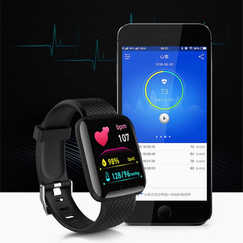 Touch Control Smart Fitness Watch Bluetooth Activity Tracker for Android and iOS