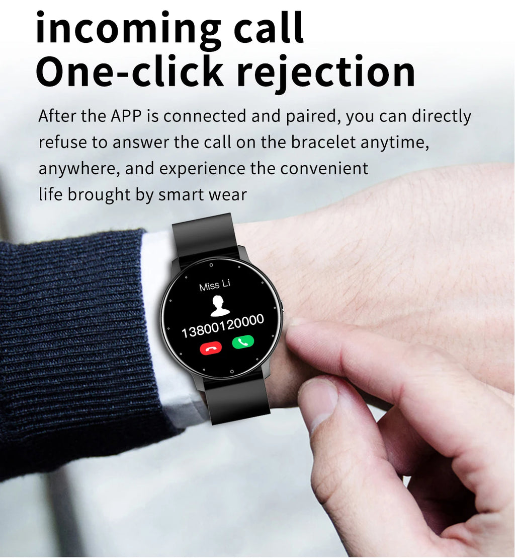 Fashion Smart Watch Full Touch Screen Fitness Tracker Bluetooth Smartwatch Waterproof for Men and Women Android and iOS