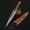 23CM Delta Force Chinese Game Peripheral Data Flying Knife Metal Craft Weapons Model Collectible Desk Ornament Creative Gift Toy
