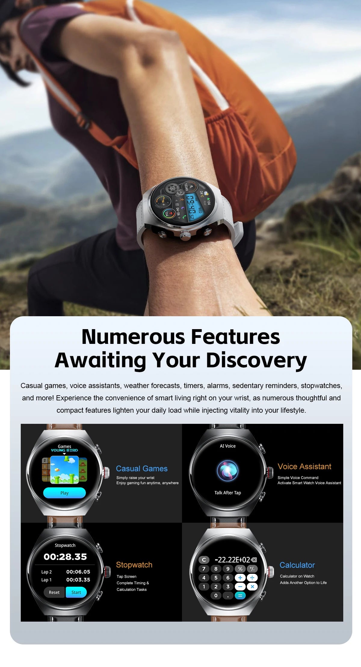 2 In 1 TWS Earphones Smart Watch Waterproof Wireless Bluetooth Headset Call Health Blood Pressure Sports Music Smartwatch