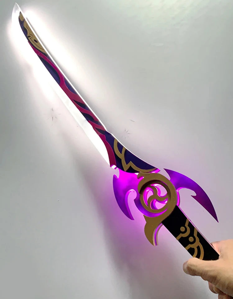 CyberTribe Anime Inspired Raiden Style Cosplay Bow and Arrow Prop Luminous Halloween Costume Weapon for Cosplay and Events
