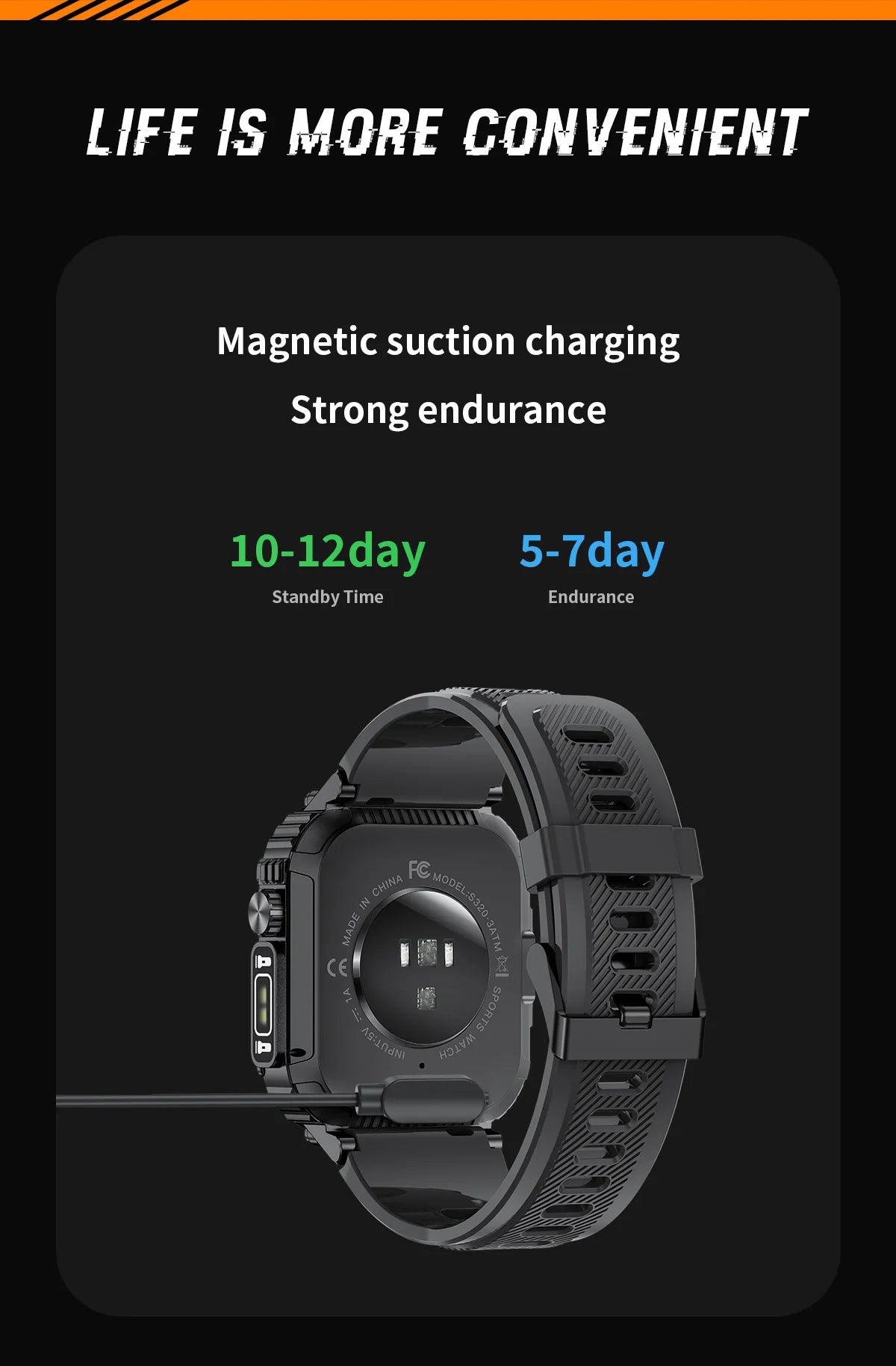 Rugged And Durable Military Smart Watch Ip68 Waterproof 2.02 ''HD Display Bluetooth Voice Smart Watch With Flashlight 2024 New