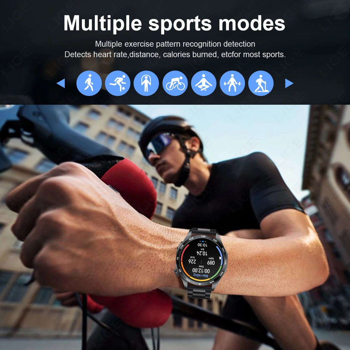 Smart Watch for Men Bluetooth Calling ECG Heart Rate Monitor Fitness Tracker Waterproof Smartwatch for Android and iOS