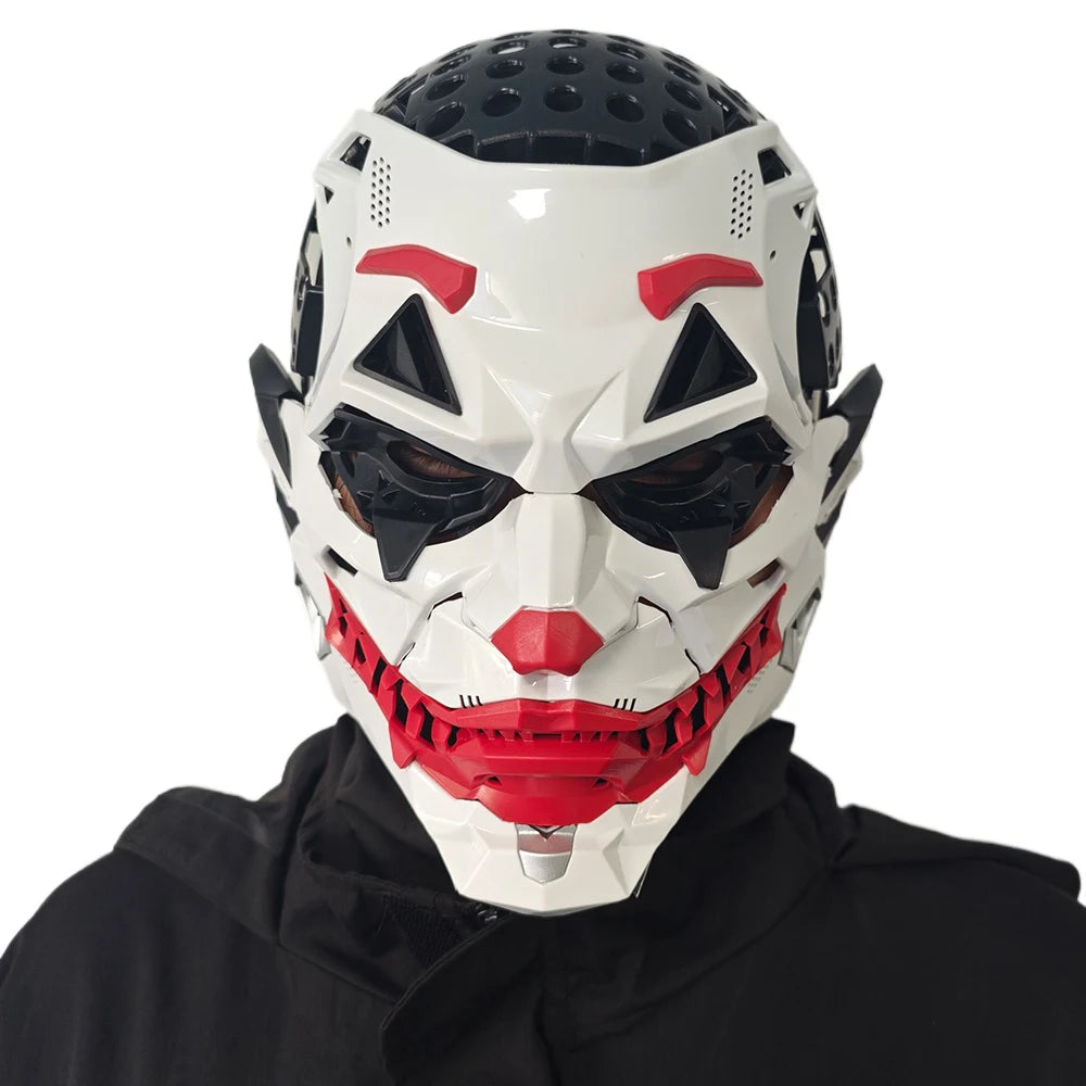Cyberpunk Joker Masks with Clown Braids Cosplay Clown Costume Party Props Halloween Anime Role-Playing Gifts Toys for Adults