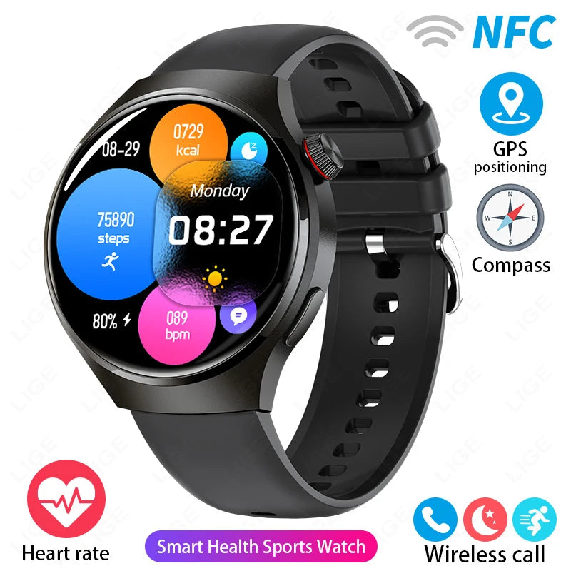 1.52 Inch Display Smart Watch for Men Bluetooth Calling Fitness and Health Tracker Waterproof Sport Smartwatch for Android and iOS Phones