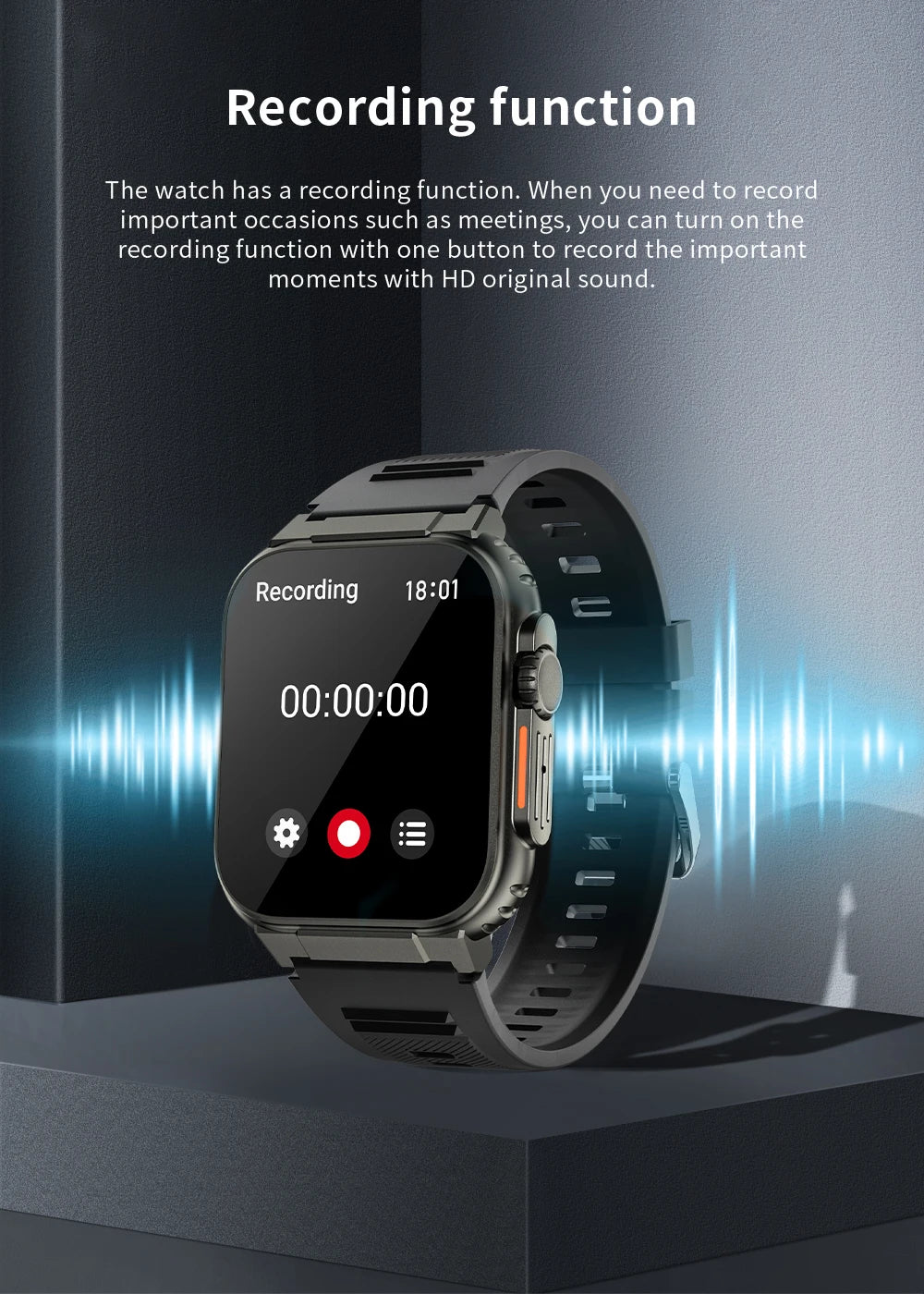 1.96 Inch AMOLED Smart Watch for Men Bluetooth Calling 600 mAh Battery Fitness Tracker Waterproof Outdoor Sport Smartwatch for Android and iOS