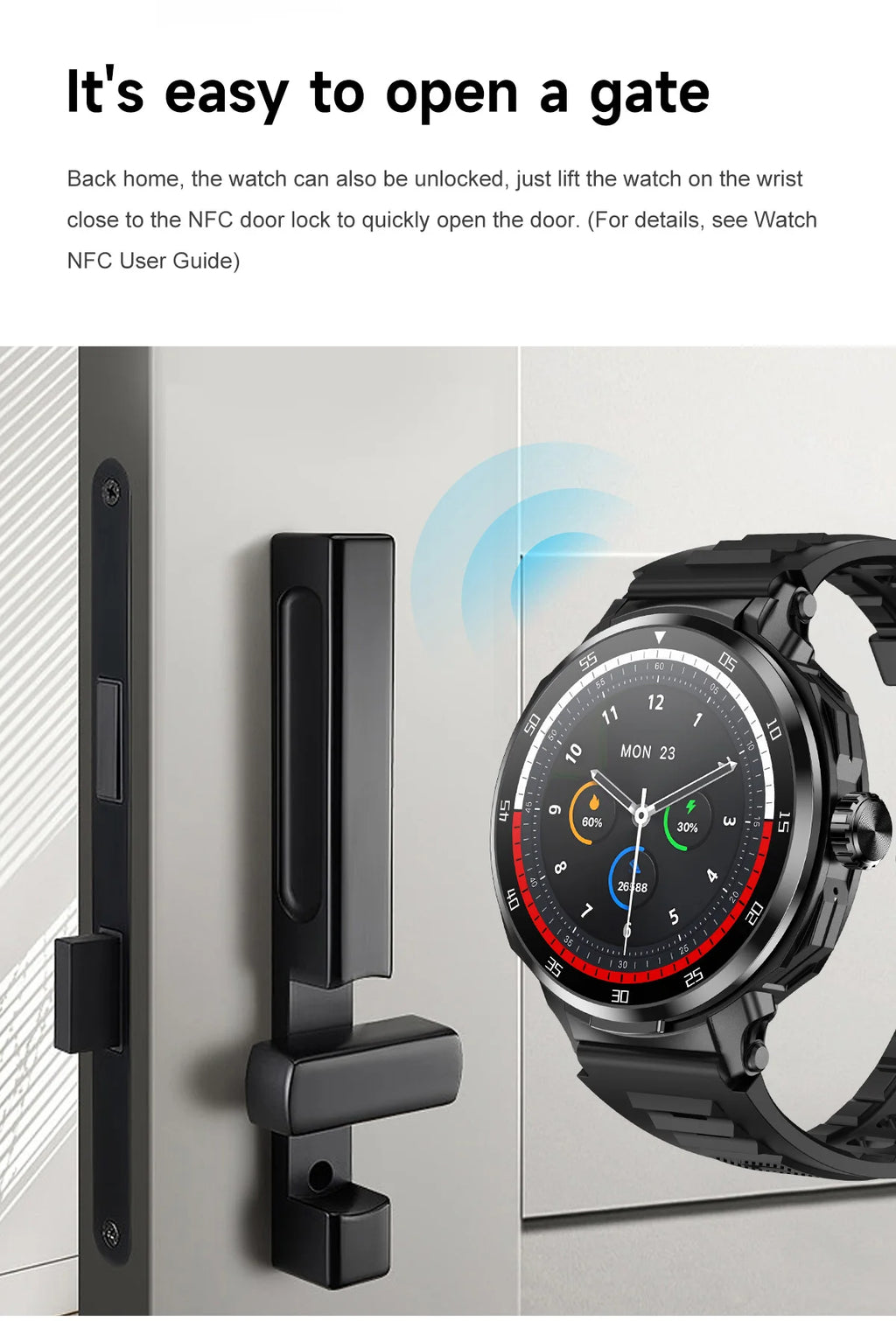 2 in 1 Smart Watch with Wireless Earbuds Bluetooth Calling NFC Health Monitor Fitness Tracker Smartwatch for Android and iOS