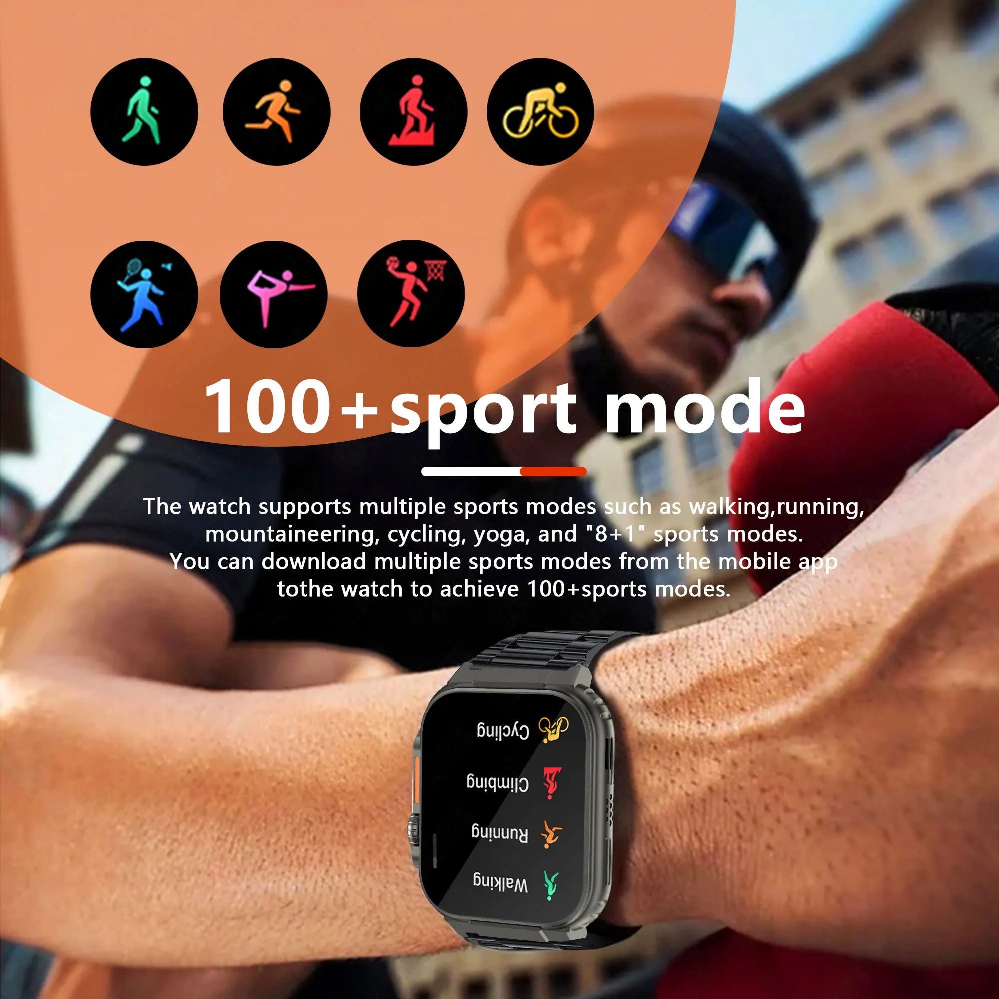 Ultra Power Smart Watch Bluetooth Call Local Music Fitness Tracker for Android and iOS
