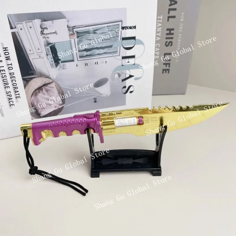 18cm Cyberpunk Game Peripherals Weapon Model Knife Sword Cosplay Prop Holsters All Metal Unedged Crafts Ornaments Boys Gifts
