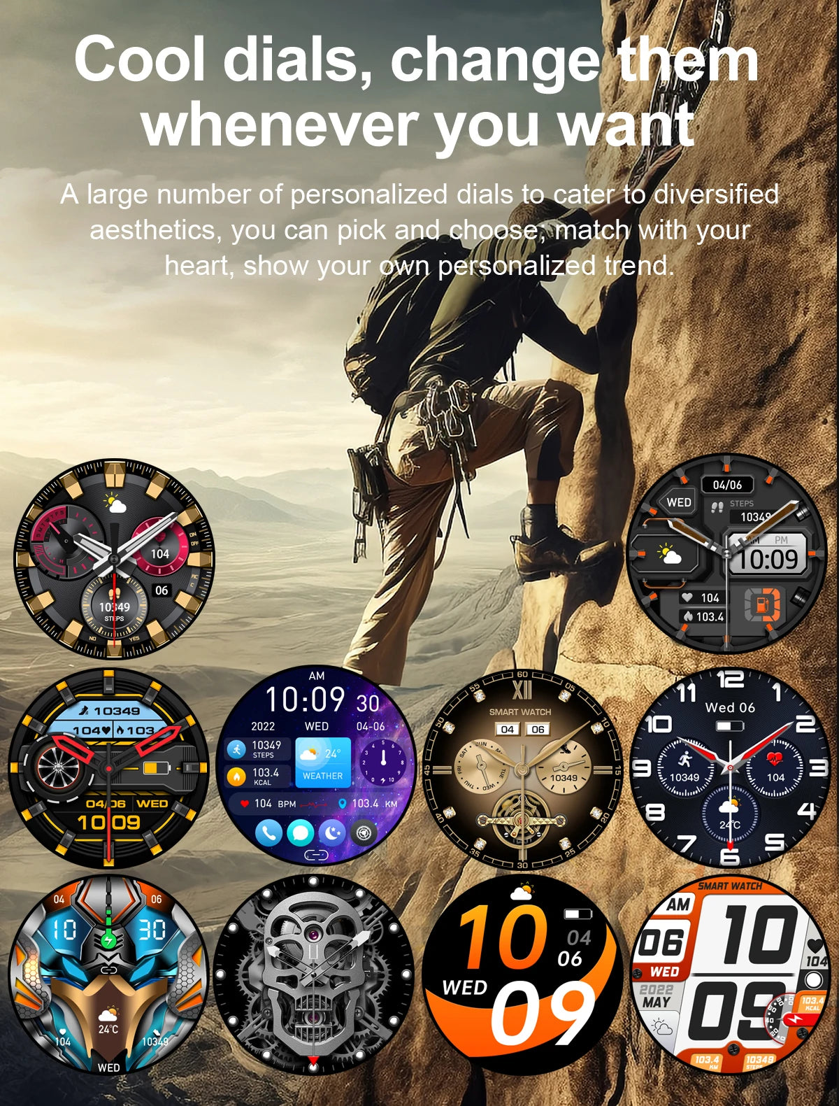 Smart Watch for Men Bluetooth Calling Fitness Tracker Waterproof Sport Smartwatch with Flashlight for Android and iOS