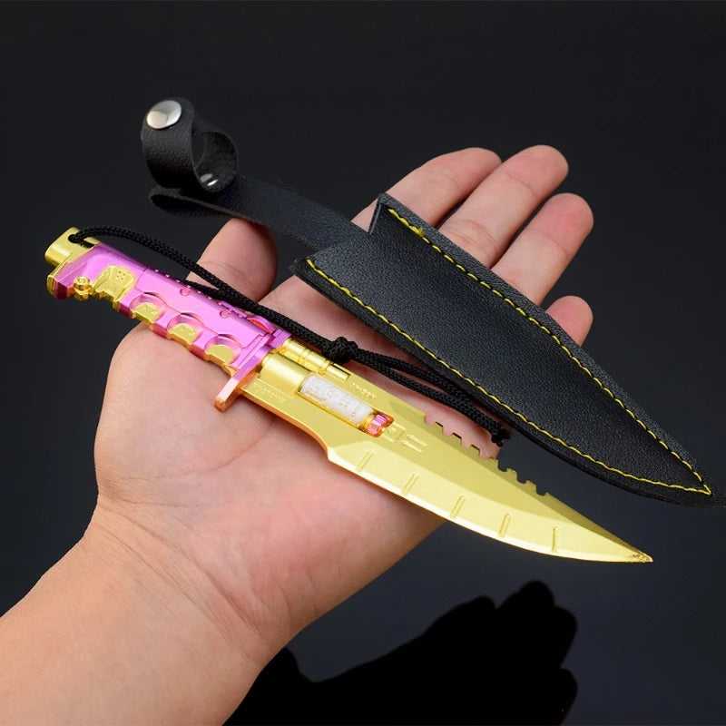 New 18cm Cyber Anime Game Peripherals Model Headhunter Full Metal Handicraft Ornaments Festival Birthday Gifts Toys Kids