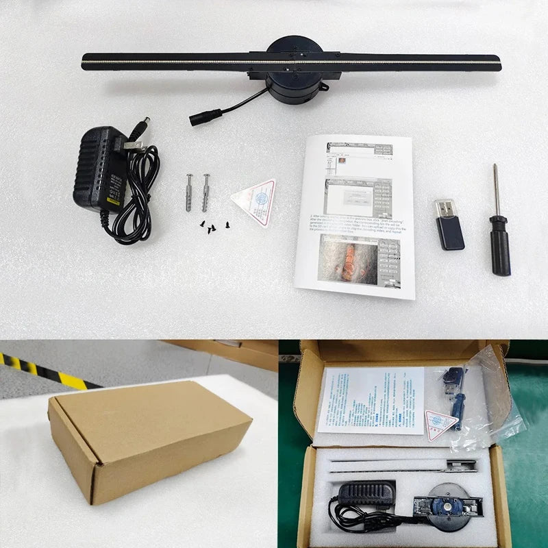 Cyberpunk 3d projector led digital large wall clock modern design decoration art big wall clock Can display images and videos