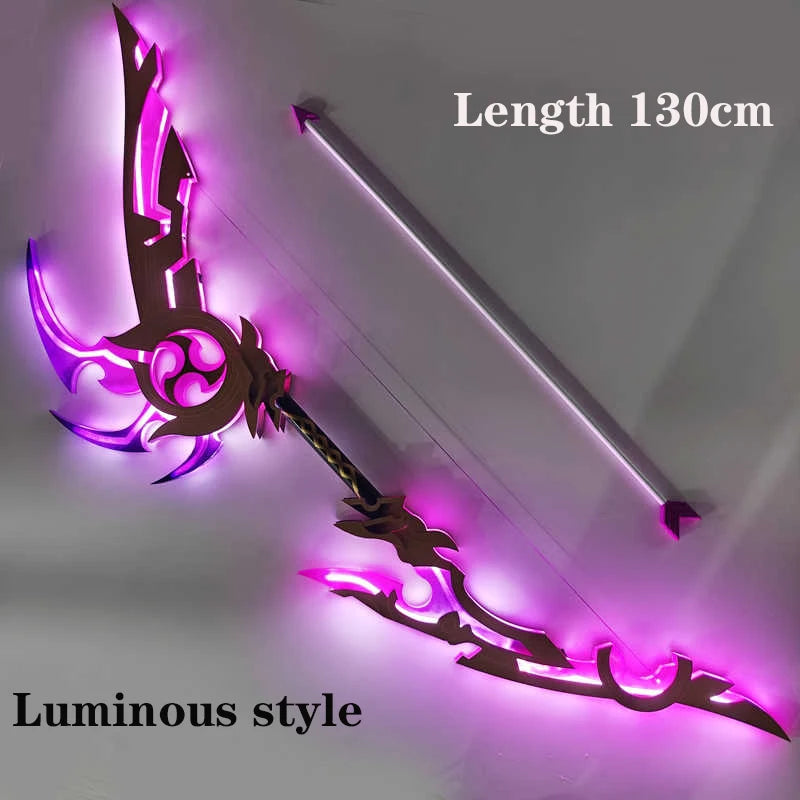 CyberTribe Anime Inspired Raiden Style Cosplay Bow and Arrow Prop Luminous Halloween Costume Weapon for Cosplay and Events