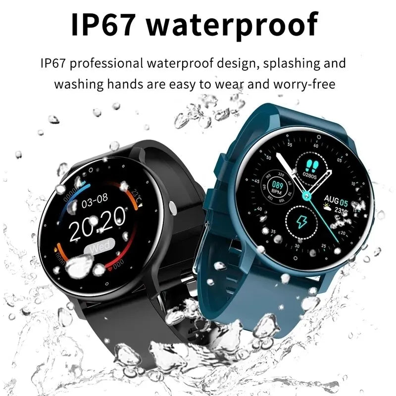 Fashion Smart Watch Full Touch Screen Fitness Tracker Bluetooth Smartwatch Waterproof for Men and Women Android and iOS