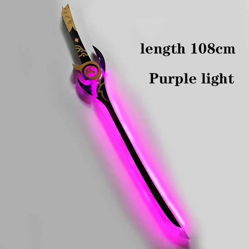 CyberTribe Anime Inspired Raiden Style Cosplay Bow and Arrow Prop Luminous Halloween Costume Weapon for Cosplay and Events