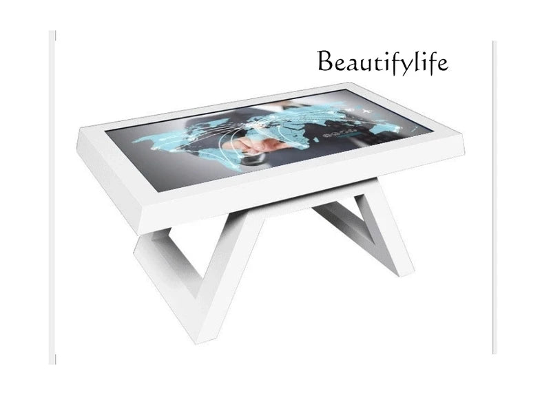 Smart Touch All in One Desktop Interactive Display Capacitive Multi Touch Screen Adjustable Height Digital Workstation