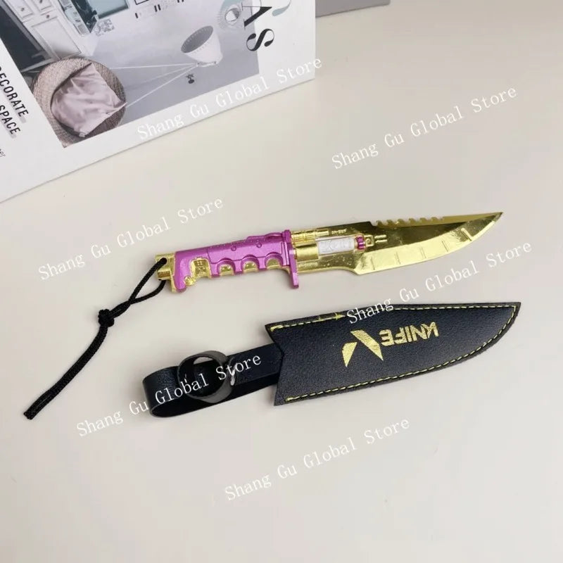18cm Cyberpunk Game Peripherals Weapon Model Knife Sword Cosplay Prop Holsters All Metal Unedged Crafts Ornaments Boys Gifts