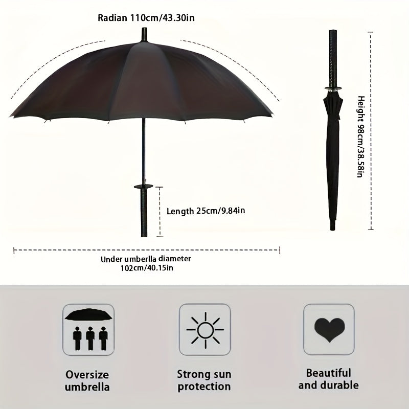 Bone Black Samurai Umbrella – Blade-Shaped Innovation with Tactical Edge Absolutely Fantastic