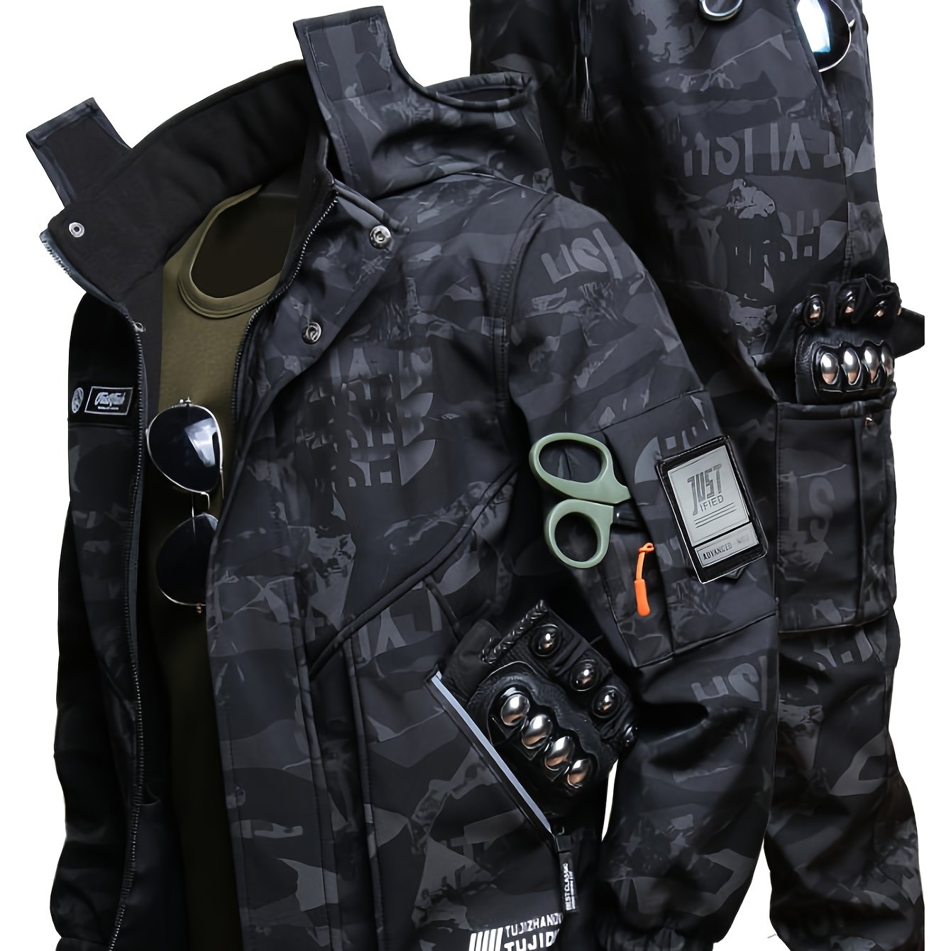 Urban Frost Warrior Tactical Set – Hooded Winter Jacket & Utility Pants