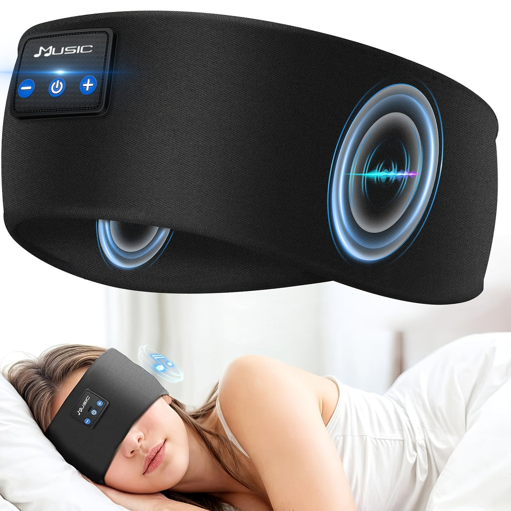 ShadowWave Sleep Audio Headband Speaker beanie – Next Level Wireless Music Mask for Rest, Travel & Training