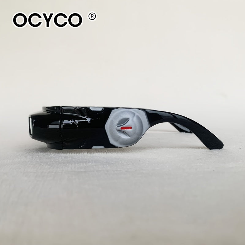 Retro-Futuristic Awesome CyberPunk Shades – Unisex Y2K Style Eyewear