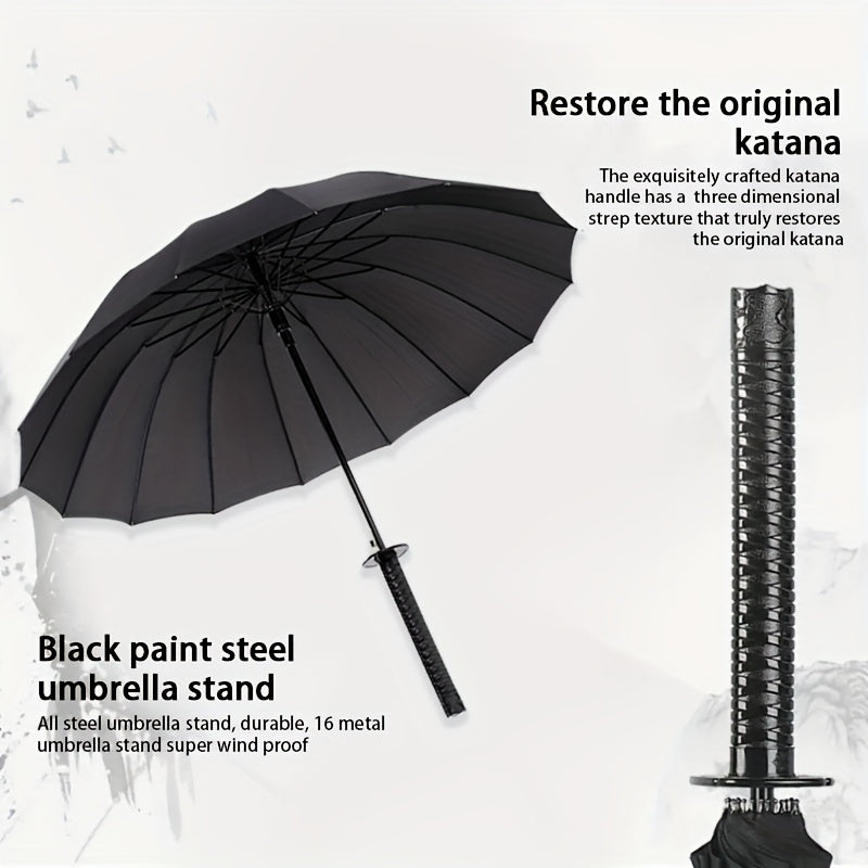 Bone Black Samurai Umbrella – Blade-Shaped Innovation with Tactical Edge Absolutely Fantastic