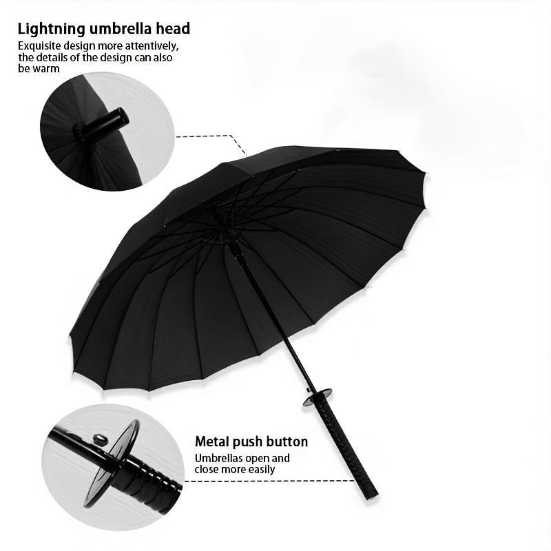 Bone Black Samurai Umbrella – Blade-Shaped Innovation with Tactical Edge Absolutely Fantastic