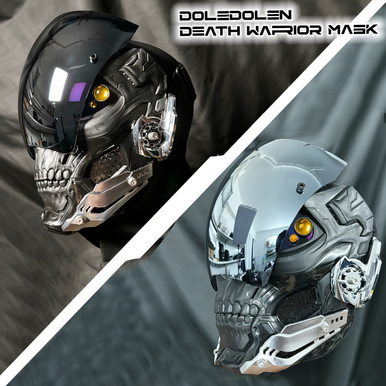 𝔻𝖊𝖆𝖙𝖍 𝖂𝖆𝖗𝖗𝖎𝖔𝖗 Cyberpunk Mask – Sci-Fi Mechanical Helmet