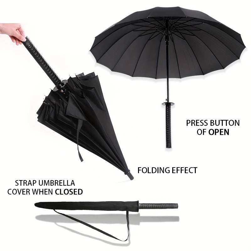Bone Black Samurai Umbrella – Blade-Shaped Innovation with Tactical Edge Absolutely Fantastic